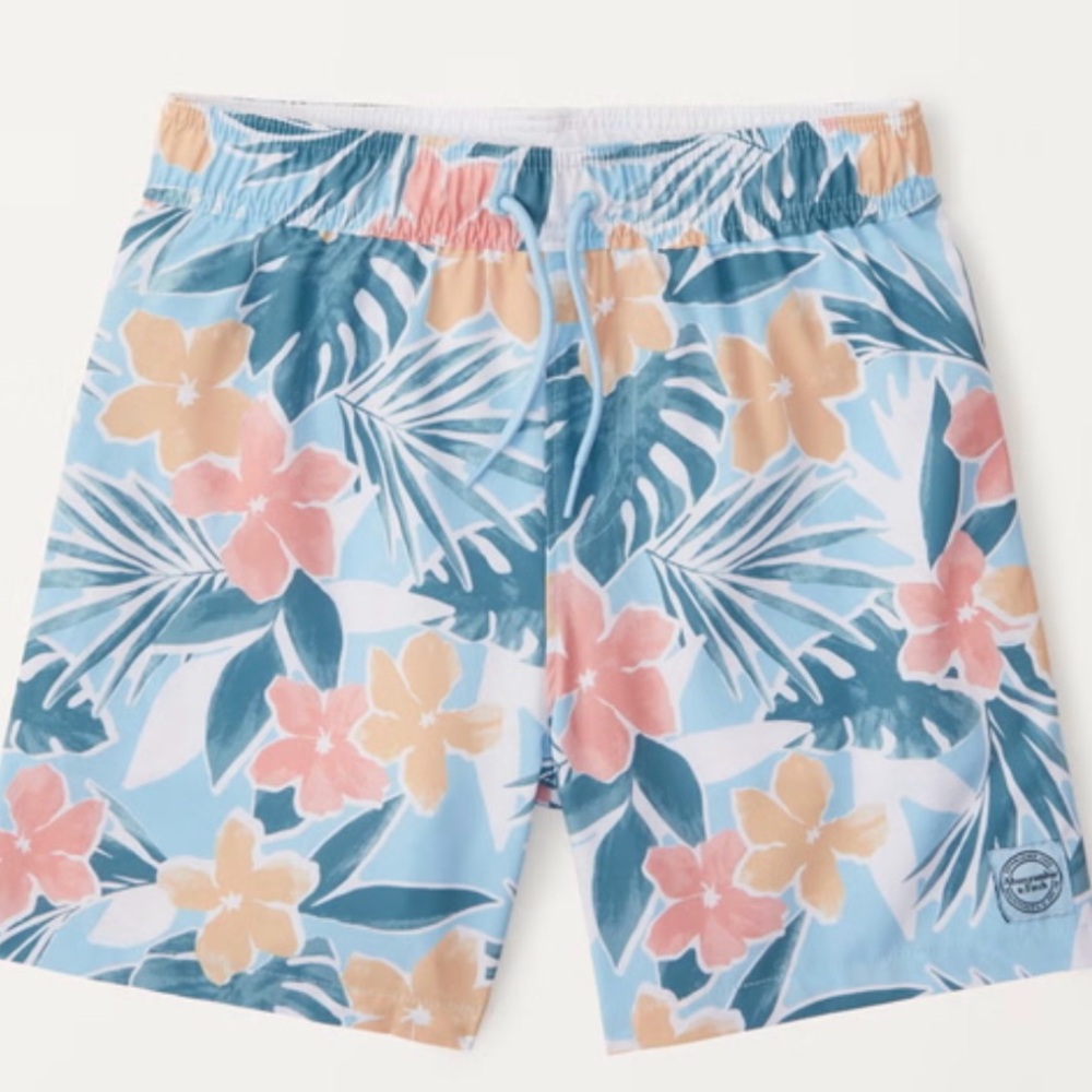 Boys size 9/10 abercombie kids swim trunks BRAND NEW WITH TAGS NWT